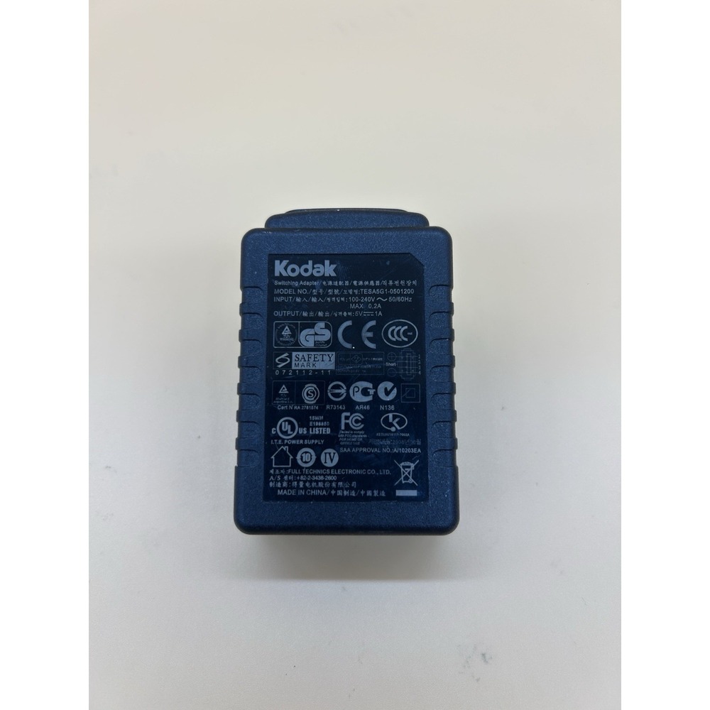 Kodak TESA5G1-0501200‎ USB Wall Charger Adapter 5V 1A Black OEM Camera Power